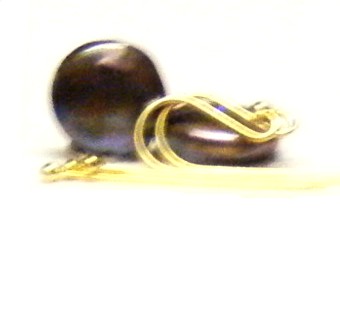 Black Coin Pearl Vermeil Earring Kit
